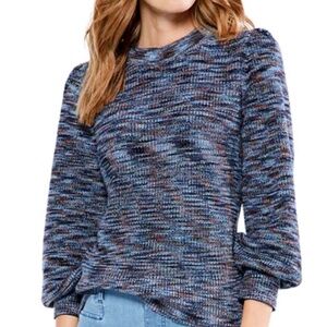 New NIC+ZOE Femme Sleeve Space Dye Sweater Sz L